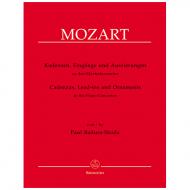Badura-Skoda, P.: Kadenzen, Eingänge und Auszierungen zu den Klavierkonzerten von Wolfgang Amadeus Mozart 