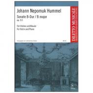 Hummel, J. N.: Violinsonate Op. 5/1 B-Dur 