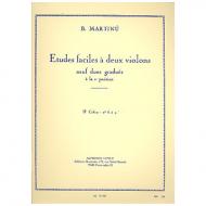 Martinu, B.: Etudes faciles à 2 violons Band 2 (Nr.6-9) 