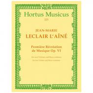 Leclair, J.M.: Première récréation de musique Op. 6 