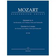Mozart, W. A.: Quintett für Klarinette, zwei Violinen, Viola und Violoncello A-Dur KV 581 »Stadler-Quintett« 
