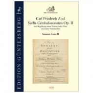 Abel, C. F.: Sechs Cembalosonaten Op. 2 – Sonaten I und II 