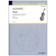 Hummel, B.: Poem für Violoncello solo und 13 Solo-Streicher 