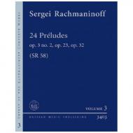 Rachmaninow, S.: 24 Préludes Op. 3/2, Op. 23, Op. 32 SR 58 