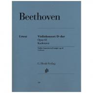 Beethoven, L. v.: Kadenzen zu Konzert Op. 61 D-Dur (Schneiderhan) 