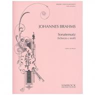 Brahms, J.: Violinsonatensatz aus der F. A. E.-Sonate WoO 2 c-Moll 