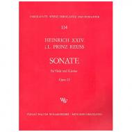 Heinrich XXIV., Prinz Reuss: Violasonate Op. 22 G-Dur 