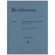 Beethoven, L. v.: Klaviersonate Nr. 1 f-Moll Op. 2,1 