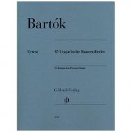 Bartók, B.: 15 Ungarische Bauernlieder BB 79 