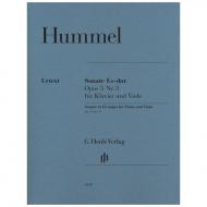 Hummel, J. N.: Violasonate Op. 5/3 Es-Dur 