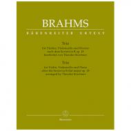 Brahms, J.: Klaviertrio B-Dur nach dem Sextett Op. 18 