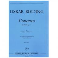 Rieding, O.: Concertino Op. 7 e-Moll 
