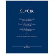 Ševčík, O.: Schule der Bogentechnik für Violoncello Op. 2 Heft III und IV 