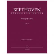 Beethoven, L. v.: Streichquartette Op. 18 – Kritischer Bericht 