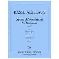 Althaus, B.: Sechs Miniaturen Op. 62 