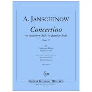 Janschinow, A.: Concertino im russischen Stil Op. 35 