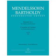 Mendelssohn Bartholdy, F.: Violinkonzert Op. 64 e-Moll 1. Fassung (1844) 