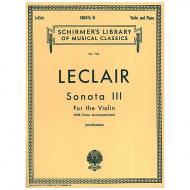 Leclair, J.-M.: Violinsonate Nr. 3 D-Dur 