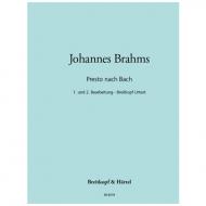 Brahms, J.: Presto nach J. S. Bach (1. und 2. Bearbeitung) 