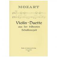 Mozart, W. A.: Violin-Duette aus der frühesten Schaffenszeit 