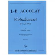 Accolay, J. B.: Violinkonzert Nr. 3 e-Moll 