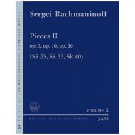 Rachmaninow, S.: Stücke Band 2 Op. 3 SR 25, Op. 10 SR 33, Op. 16 SR 40 