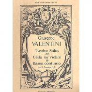 Valentini, G.: 12 Solos Band 1 (Nr.1-3) 