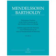 Brown, C.: Aufführungspraktische Hinweise zum Violinkonzert Op. 64 und zur Kammermusik für Streicher von Felix Mendelssohn Bartholdy 