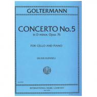 Goltermann, G.: Violoncellokonzert Nr. 5 Op. 76 d-moll 