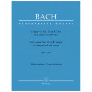 Bach, J. S.: Cembalokonzert Nr. 2 BWV 1053 E-Dur 