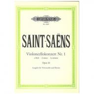Saint-Saëns, C.: Violoncellokonzert Nr. 1 Op. 33  a-moll (Urtext) 