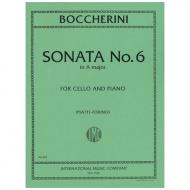 Boccherini, L.: Violoncellosonate Nr. 6 A-Dur 