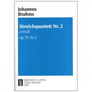 Brahms, J.: Streichquartett a-moll, op. 51/2 