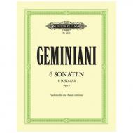 Geminiani, F.: 6 Sonaten Op. 5 
