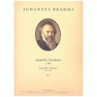 Brahms, J.: Sonate Nr. 1 C-Dur Op. 1 