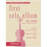 First Solo Album For Violin 