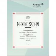 Mendelssohn Bartholdy, F.: Streichquintette MWV R 21, MWV R 33 