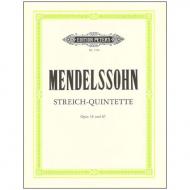 Mendelssohn Bartholdy, F.: Streichquintette Op. 18, 87 