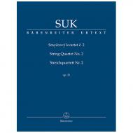 Suk, J.: Streichquartett Nr. 2 Op. 31 