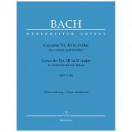 Bach, J. S.: Cembalokonzert Nr. 3 BWV 1054 D-Dur 