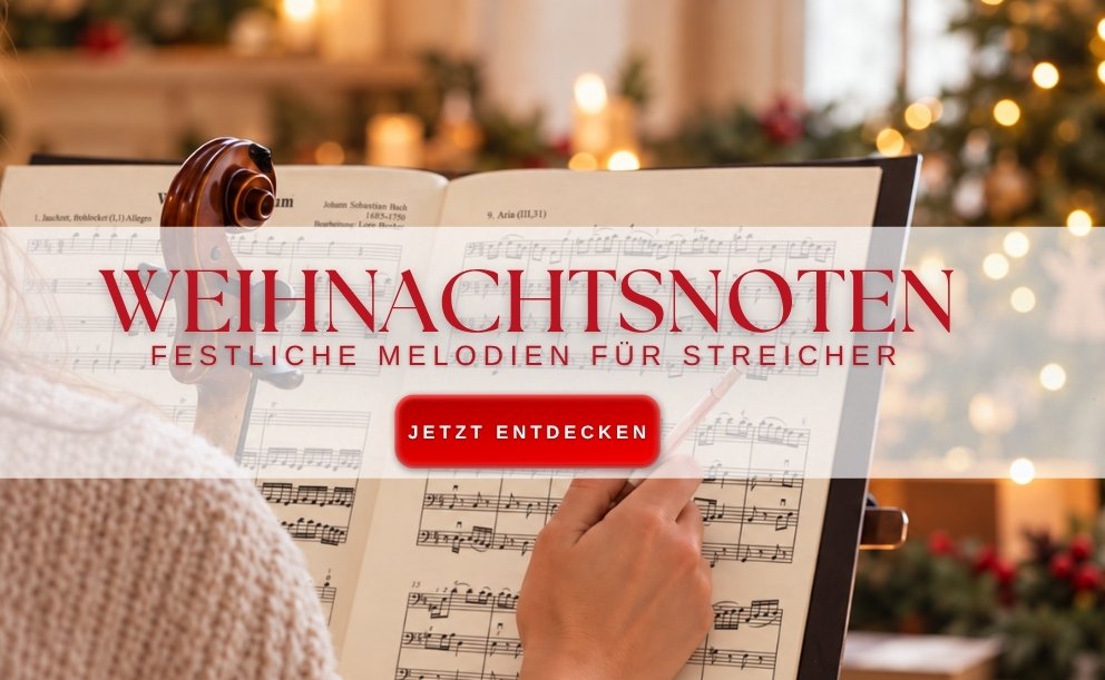 Weihnachtsnoten für Streicher bei Paganino